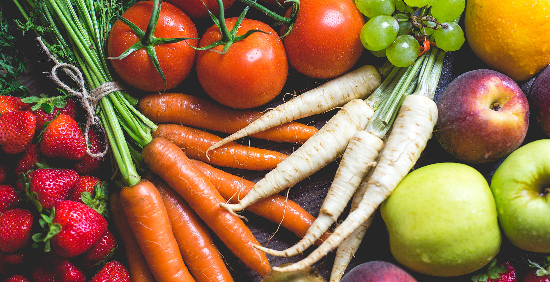 Gesundes Obst und Gemüse